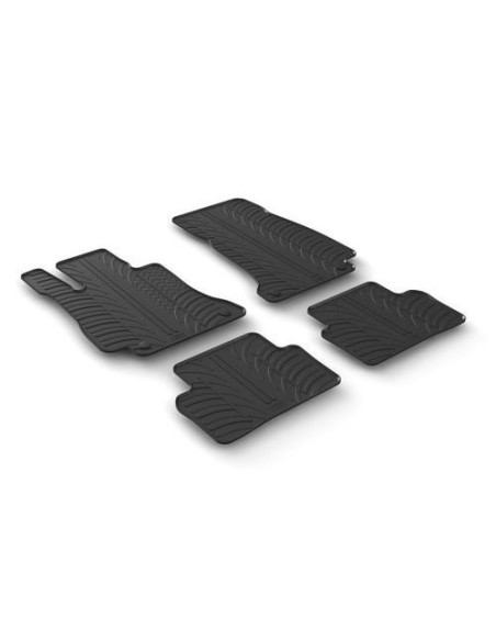 Set tappetini su misura gomma per Mercedes Classe E 4p dal 2016
