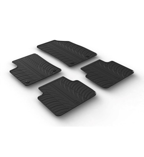 Set tappetini su misura gomma per OPEL Crossland X 2017 2020