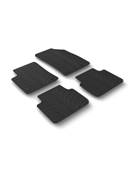 Set tappetini su misura gomma per Opel Crossland X dal 2020