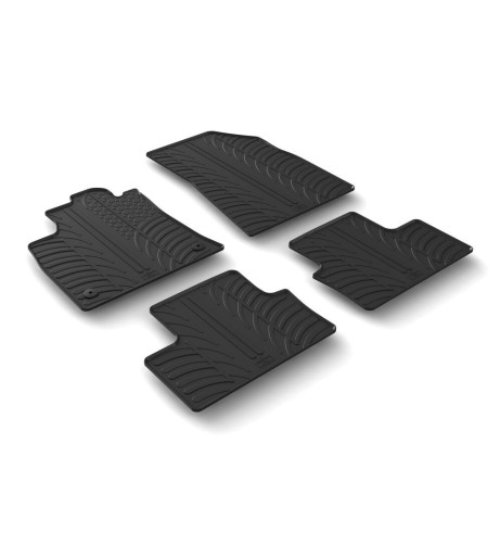 Set tappetini su misura gomma per Renault Clio V 5p dal 2019