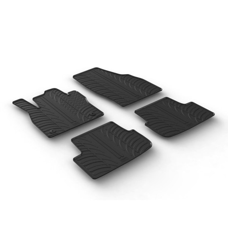 Set tappetini su misura gomma per SEAT Ibiza 5p dal 2017