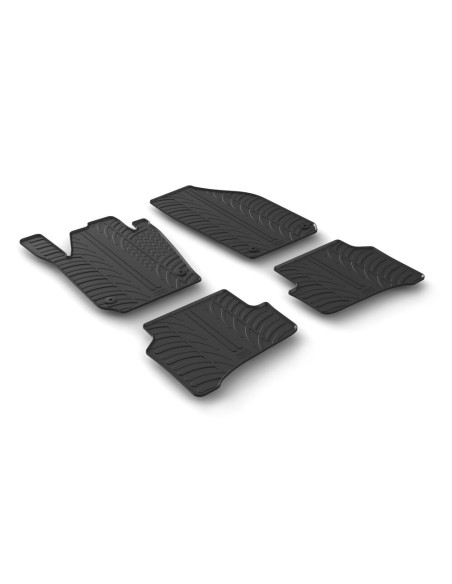 Set tappetini su misura gomma profumati Skoda Fabia III 5p Wagon 2015 202