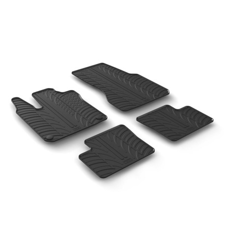 Set tappetini su misura gomma per Smart Forfour dal 2014