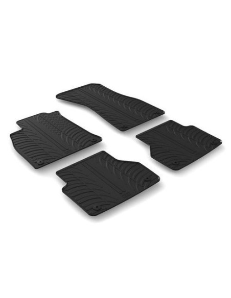 Set tappetini su misura gomma per Audi A6 4p Avant dal 2018