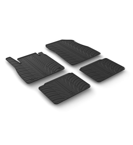 Set tappetini su misura gomma per Nissan Micra dal 2017 al 2023