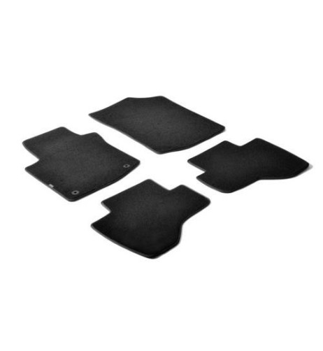 Set tappetini su misura moquette Citroen C1 2005 2014 2 fix