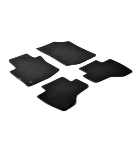 Set tappetini su misura moquette Peugeot 107 2005 2012 1 fix