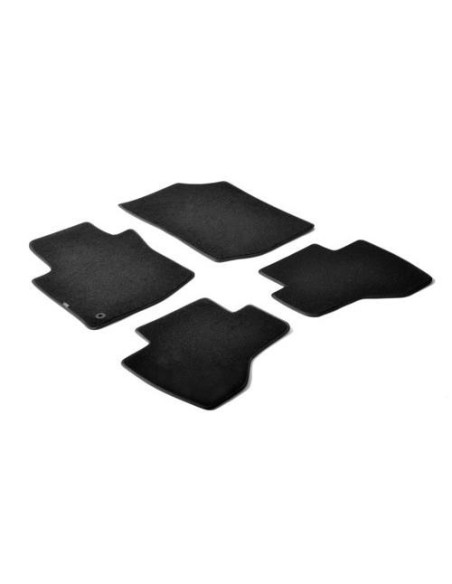 Set tappetini su misura moquette Peugeot 107 2005 2012 1 fix