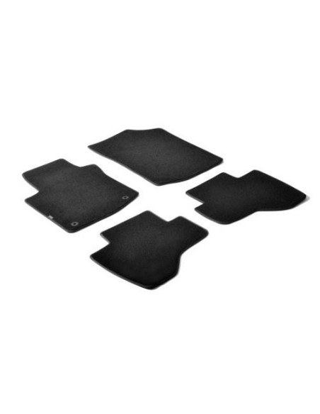 Set tappetini su misura moquette Peugeot 107 2005 2014 2 fix