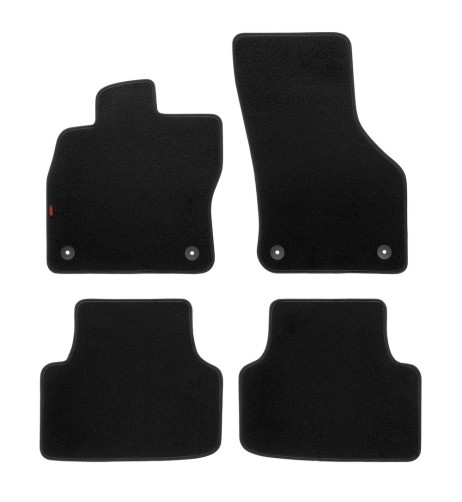 Set tappetini su misura moquette Skoda Octavia IV dal 2020