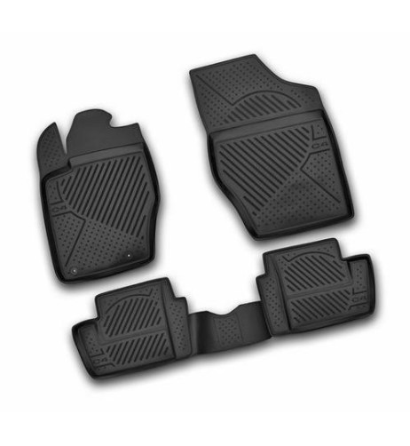 Set tappetini su misura TPE 3D antiscivolo Citroen C4 3 5p 2005 2010