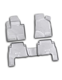 Set tappetini su misura TPE 3D antiscivolo Hyundai Santa Fe 2011 2012