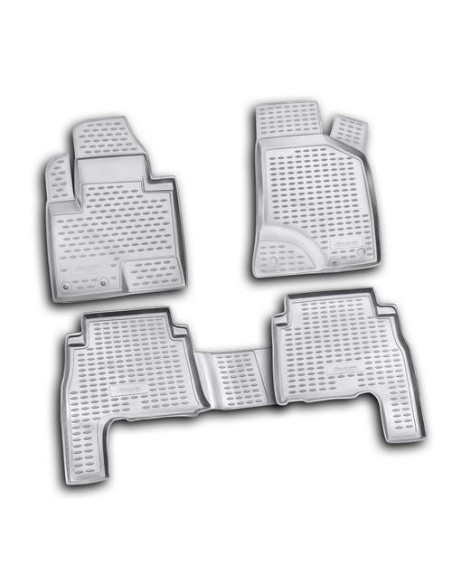 Set tappetini su misura TPE 3D antiscivolo Hyundai Santa Fe 2011 2012