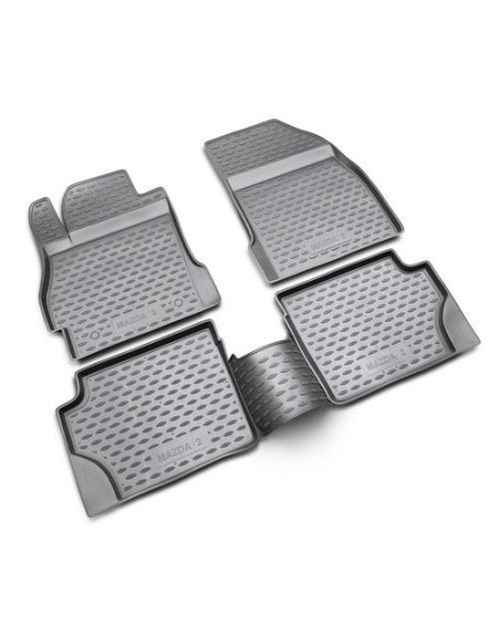 Set tappetini su misura TPE 3D antiscivolo Mazda 2 2007 2015