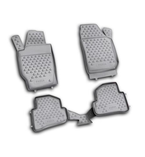 Set tappetini su misura TPE 3D antiscivolo Skoda Fabia 2007 2015