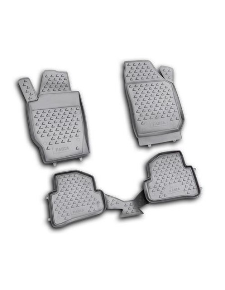 Set tappetini su misura TPE 3D antiscivolo Skoda Fabia 2007 2015