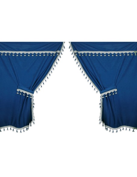 Set Tende completo per camion Microfibra Premiere Blu