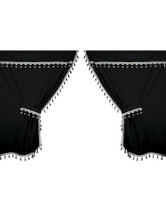 Set Tende completo per camion Microfibra Premiere Nero