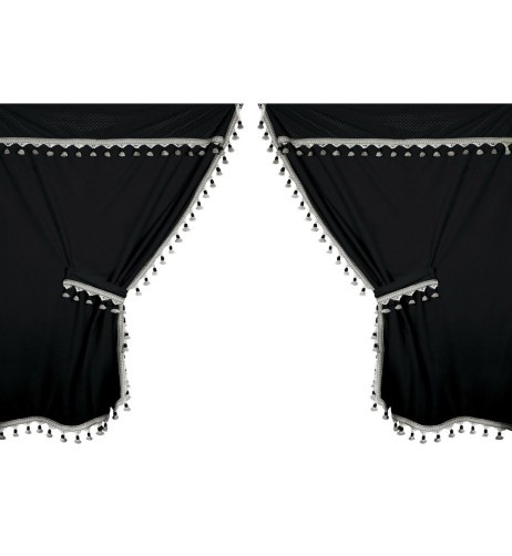 Set Tende completo per camion Microfibra Premiere Nero