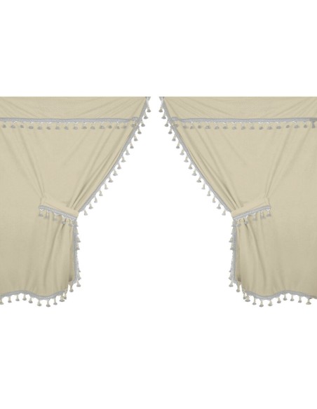 Set Tende completo per camion Microfibra Premiere Panna