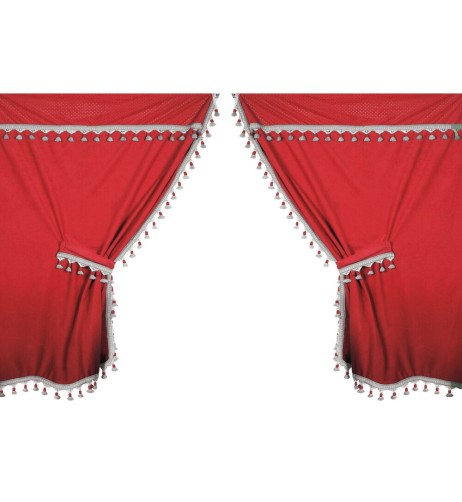 Set Tende completo per camion Microfibra Premiere Rosso