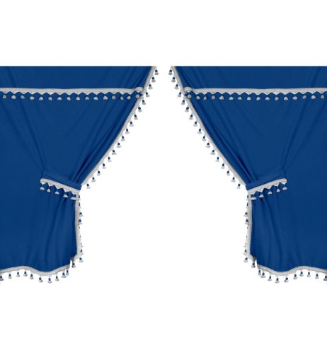 Set tende universali microfibra per camion 5 pezzi Blu