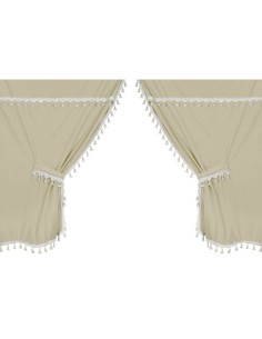 Set tende universali microfibra per camion 5 pezzi Panna