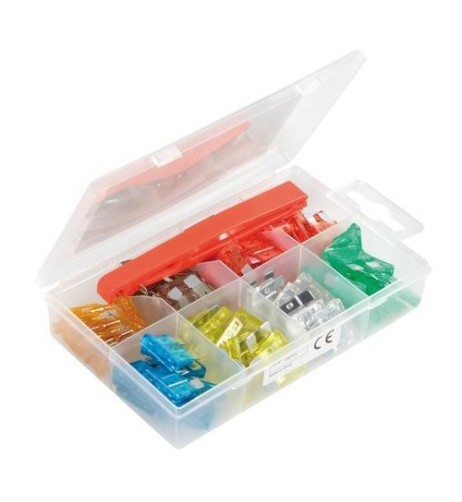 Set valigetta 80 fusibili lamellari assortiti 12 32V 5 30A