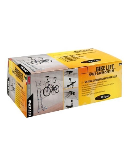 Sistema di sollevamento bicicletta garage porta bici