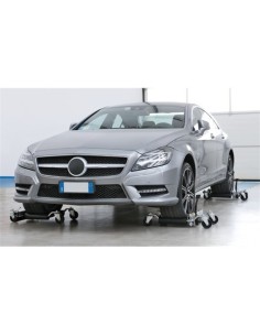 Sollevatore crick idraulico per spostamento veicoli officina 1 600 kg 2