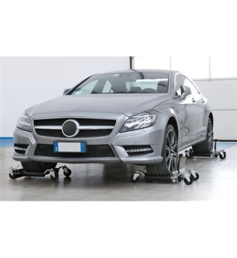 Sollevatore crick idraulico per spostamento veicoli officina 1 600 kg