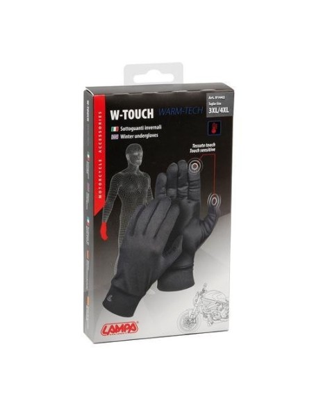 Sottoguanti invernali in tessuto tecnico touch screen Taglia 3XL 4XXL