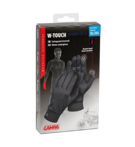 Sottoguanti invernali in tessuto tecnico touch screen Taglia XL XXL