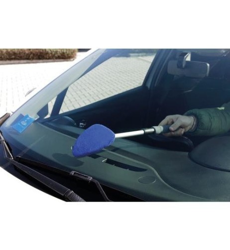 Spatola pulivetro in microfibra telescopica