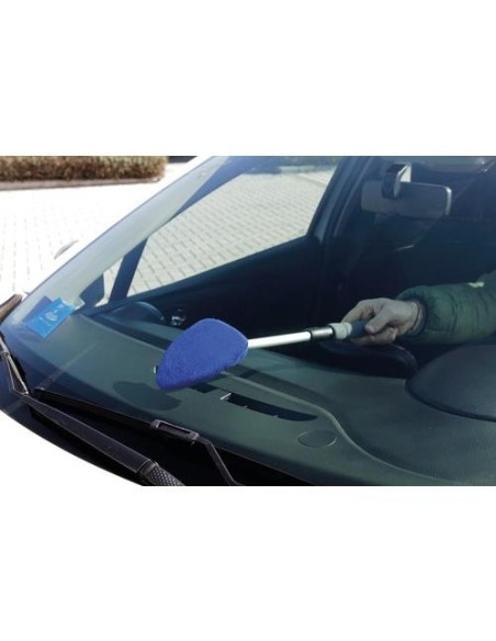 Spatola pulivetro in microfibra telescopica