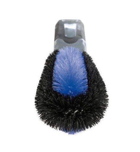 Spazzola doppia spirale pulizia cerchioni ruote auto moto bici