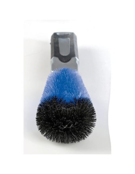 Spazzola mono spirale pulizia cerchioni ruote auto moto bici