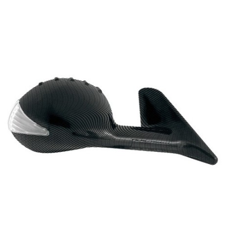 Specchietti retrovisori con regolazione elettrica carbon look Led Race 8