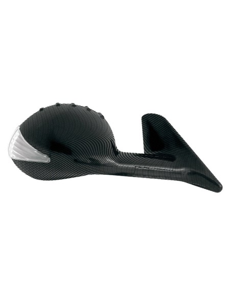 Specchietti retrovisori con regolazione manuale carbon look Led Race 8