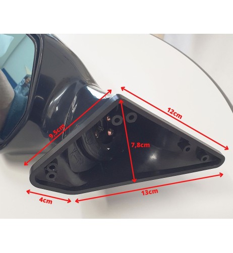 Specchietti retrovisori auto fisso led nero Race 10