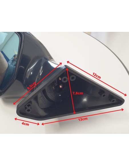 Specchietti retrovisori auto fisso led nero Race 10