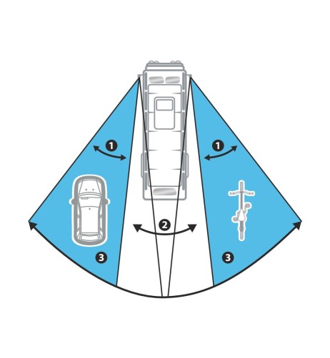 Specchietto aggiuntivo convesso adesivo 140x100mm