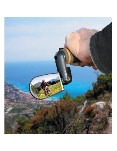 Specchietto per manubrio Bici fissaggio su tubo da 16 7 a 25mm