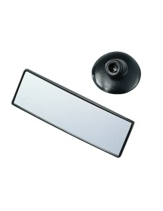 Specchietto retrovisore auto convesso rettangolare 140x45mm