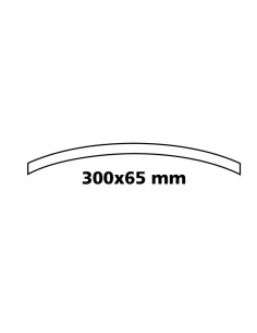 Specchietto retrovisore auto convesso rettangolare 300x65mm 2