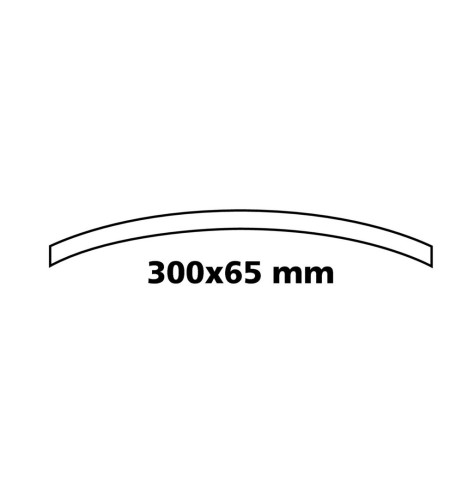 Specchietto retrovisore auto convesso rettangolare 300x65mm