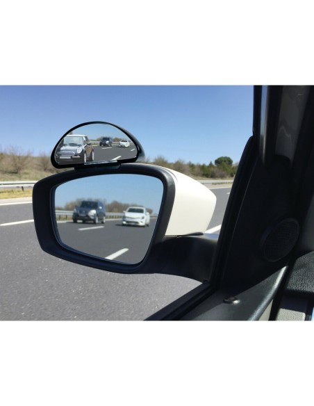 Specchio convesso grandangolo 135x50mm fissaggio a specchietto