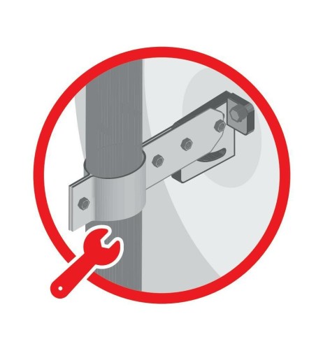 Specchio di sicurezza grandangolare multiuso 45cm