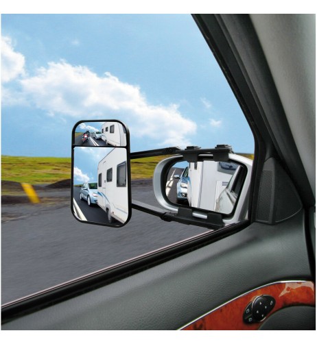 Specchio specchietto supplementare auto per traino caravan e rimorchi
