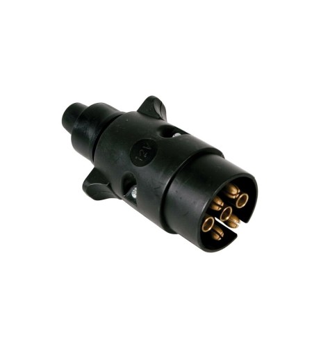 Spinotto 7 poli con fermacavo chiusura a vite